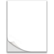 8.5" x 11" - Full Sheet Labels, Blank White Matte Permanent Adhesive Sticker Labels for Laser/Ink Jet Printer 100 Sheets