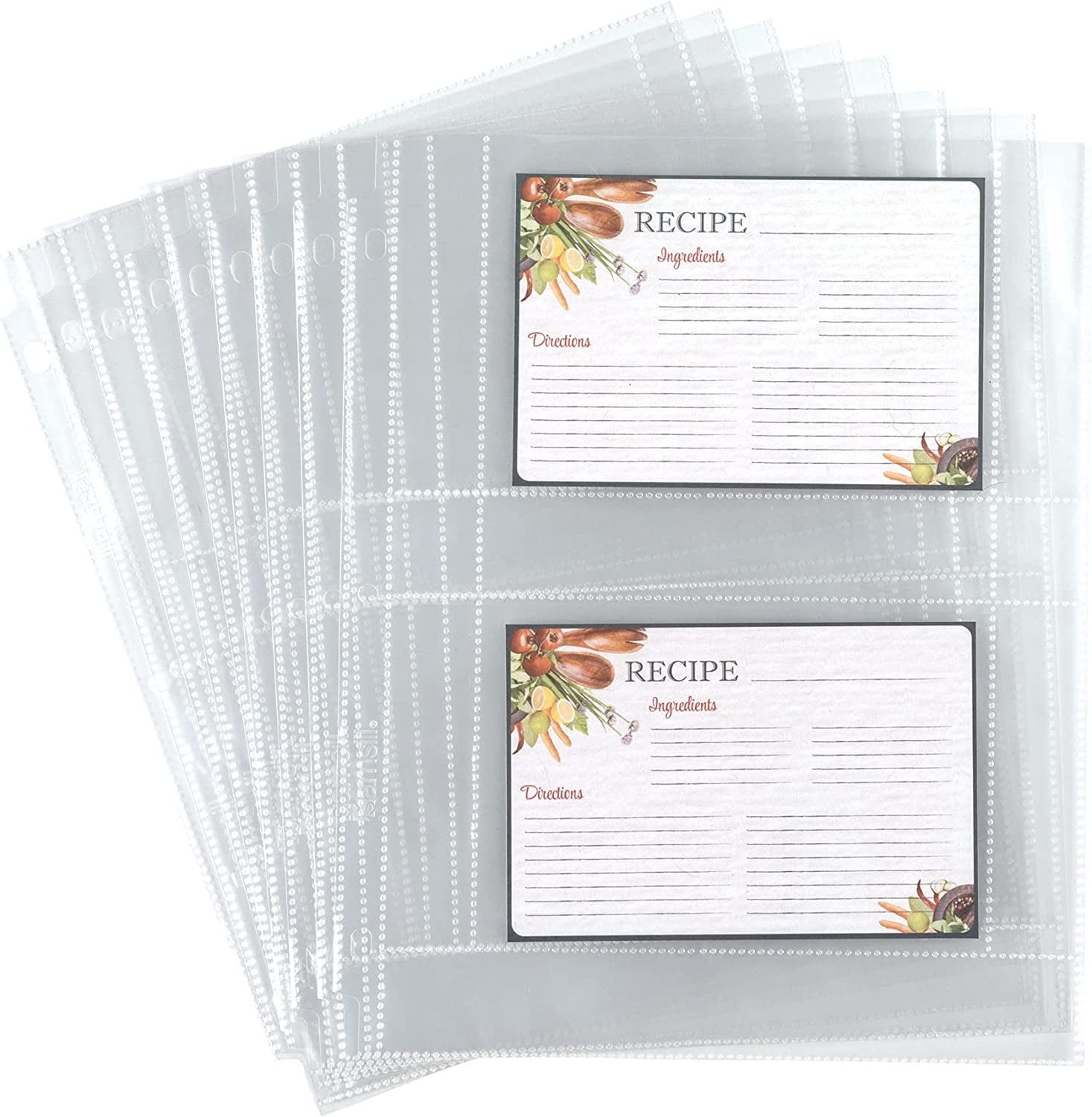 small plastic sleeves for cards Clear No Flap Greeting Card and Notecard Sleeves, Packs of 100 Pieces,  Choice of 4 Different Sizes
