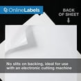 8.5 x 11 Waterproof Polyester Sticker Paper (Laser Printers Only) 100