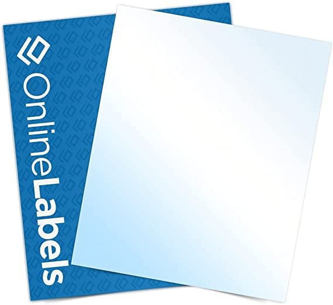 Gloss White Laser Labels - Shiny Glossy Sticker Paper A4 Sheets For Laser Printers