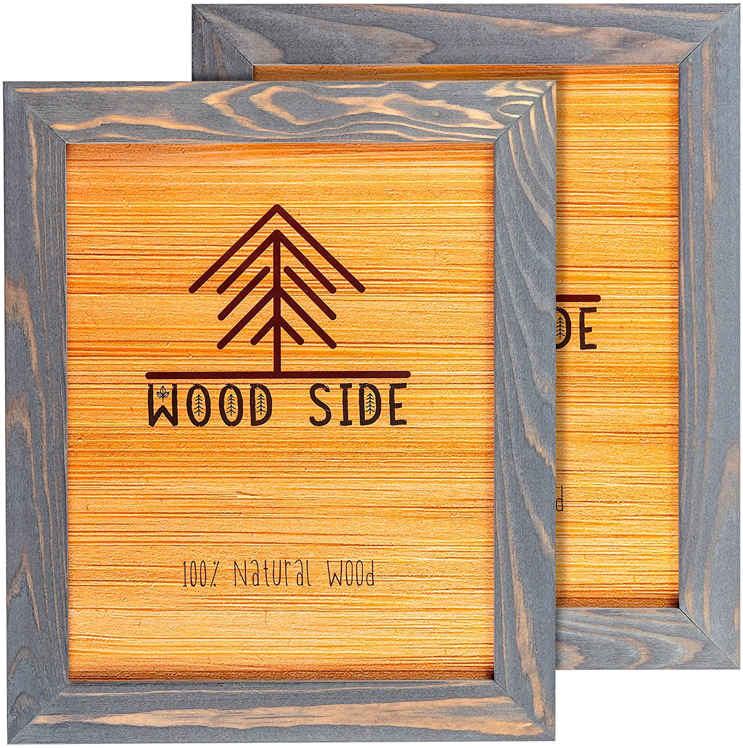 8.5 x 11 Wooden Rustic Picture Frames, Set of 2 for Diploma Documents