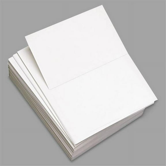 8.5 x 11 in. Perforated Custom Cut-Sheet Copy Paper, White