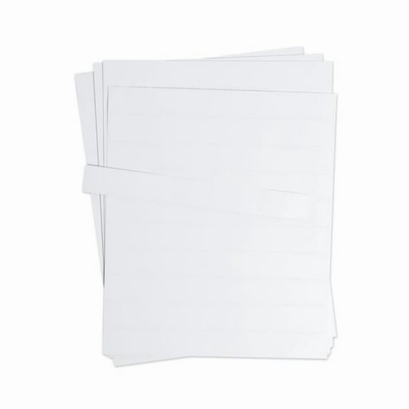 8.5 x 11 in. Refill Replacement Sheet Data Card, White
