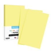 SUPERFINE PRINTING 8.5 x 14” Canary Pastel Color Paper – Great for Cards and Stationery Printing | Legal, Menu Size | Lightweight 20lb Paper | 50 Sheets