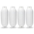 thumbnail image 1 of 8.5 x 27 in. Twin Eye Ribbed Boat Pontoon Fender, White - 4 Piece, 1 of 1