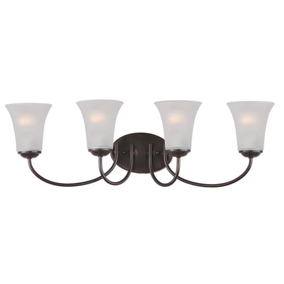 8.5 x 28 in. Logan 4-Light Bath Vanity, Oil Rubbed Bronze