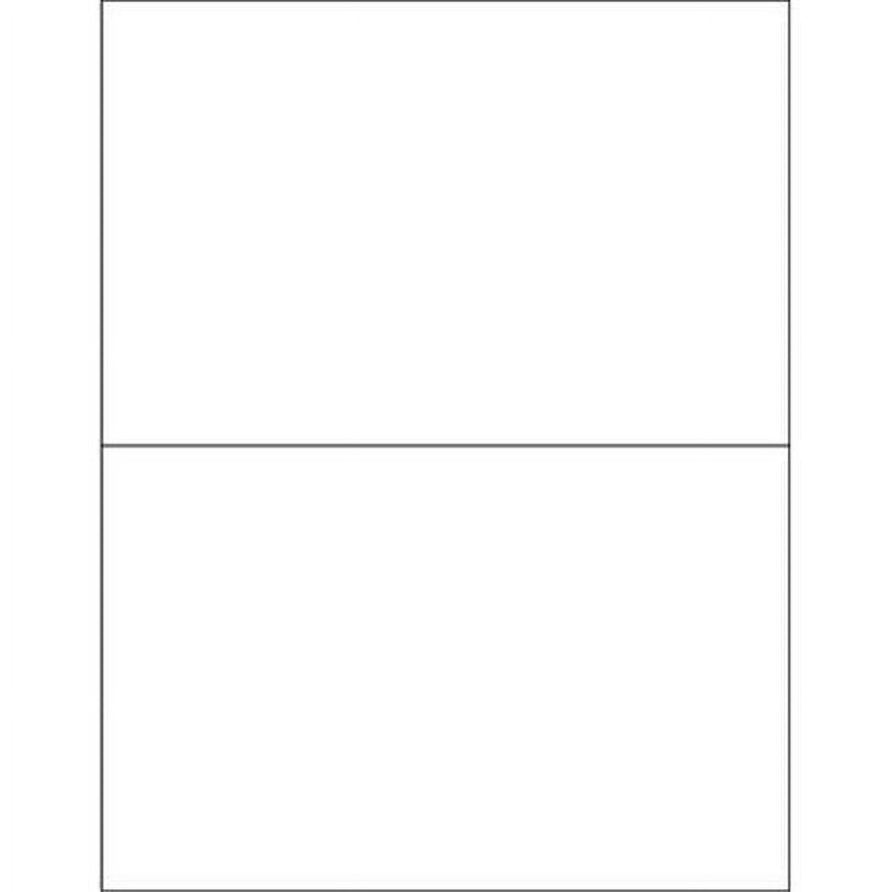 8.5 x 5.5 in. Opaque White Blockout Laser Labels - Pack of 200 ...