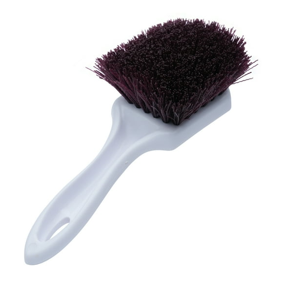 8.50" Upholstery & Floormat Brush - Burgundy Polypropylene - 8.5 Inch
