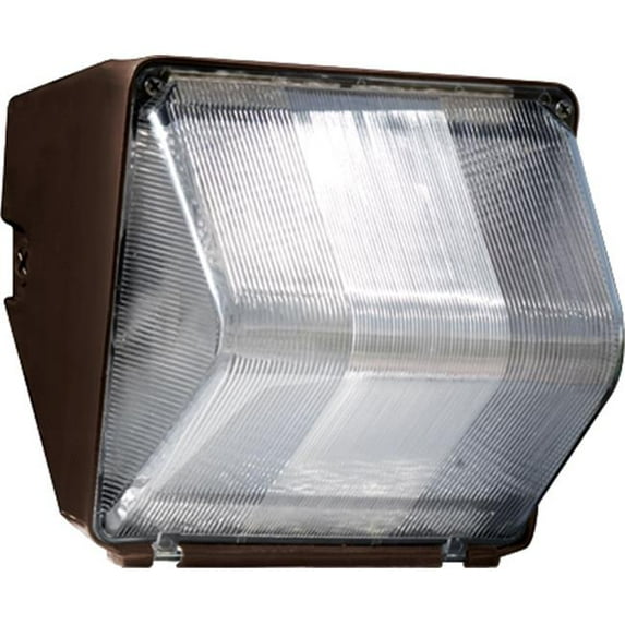 8.50 x 8.44 x 9 in. 120 V 35 watts Mini Wall Pack Fixture with High Pressure Sodium Lamp, Bronze