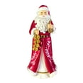 thumbnail image 1 of 8.58 Inch Christmas Santa Figurine Silver Holiday Statue Xmas Decoration Festive Resin Santa Claus Decor Home Tabletop Seasonal Ornament Decoration Gift, 1 of 8