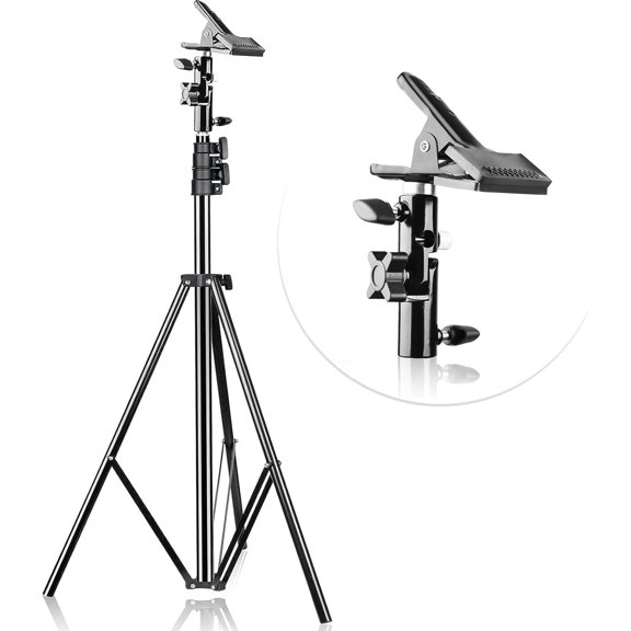 8.5FT Photography Green Screen Background Reflector Light Stand, 2 Pack 33inch Professional Photography Flash Translucent White Soft Umbrella for Photo Video Studio Lighting