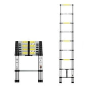Boweiti, 8.5 ft. Aluminum Collapsible Telescopic Ladder, 330 lb. Capacity