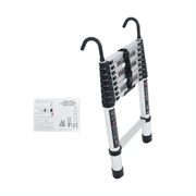 8.5FT Telescoping Ladder With Hooks Extension Folding Ladders