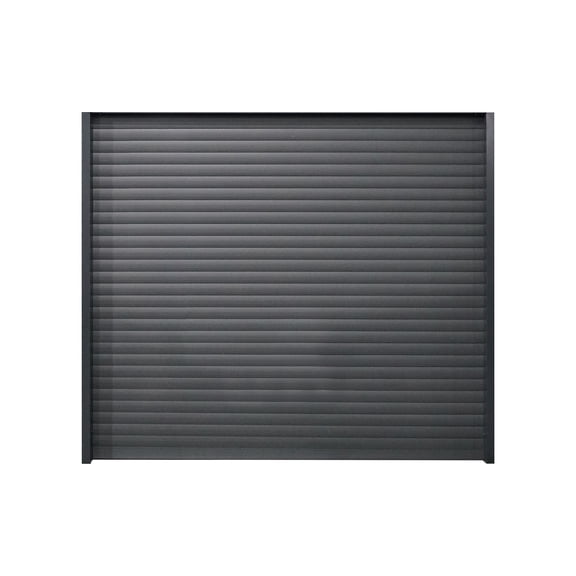 8.5FT x 8.5FT Motorized Roll-Up Garage Door Kit for Double Metal Garages
