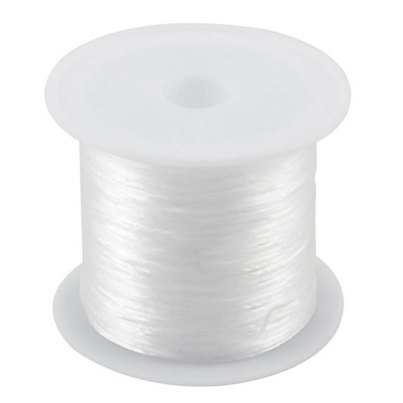 8.5M Bracelet Beading Thread Elastic Crystal String White
