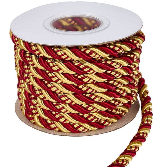 8.5M Twisted Polyester Cord for Curtain Rope Making White 8mm 9.30 Yards(8.5m)/Set