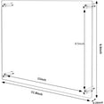 8.5X11 Clear Acrylic Wall Mount Floating Frameless Picture Frame For
