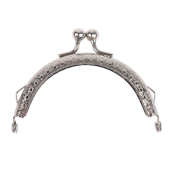8.5cm Round Metal Frame Purse Handle Clutch Bag Handbag Clasp Lock Bags Hardware