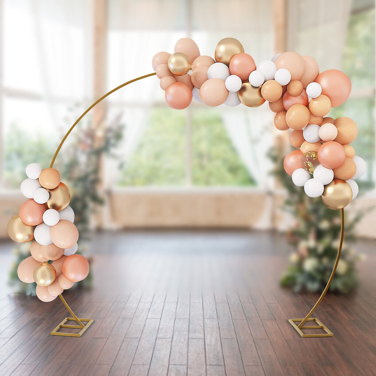 Rose Gold Glitter Balloon Towers, Bouquets and Singles Yard Card Set