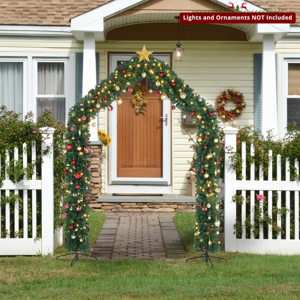 8.5ft Christmas Arch, Artificial Hinged Christmas Tree Arch Includes