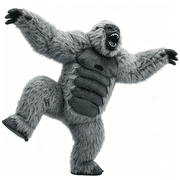 8.5ft Giant Inflatable Gorilla Costume for Adults Funny Blow Up Mascot Suit Halloween Cosplay Fancy Outfit