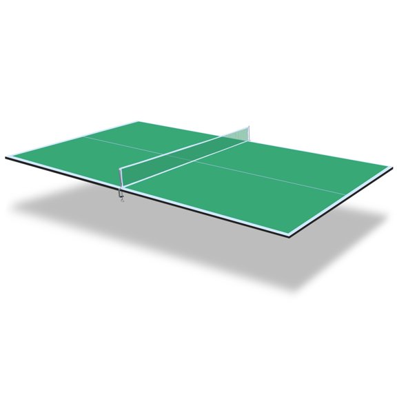 8.5ft Green Mid-Size Ping Pong Conversion Top Foldable & Portable Table Tennis Table Top for Indoor Games