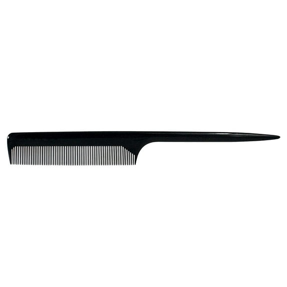 8.5in, Hard Rubber Course Tooth Rat Tail Comb