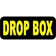 8.5in x 3.5in Drop Box Sticker
