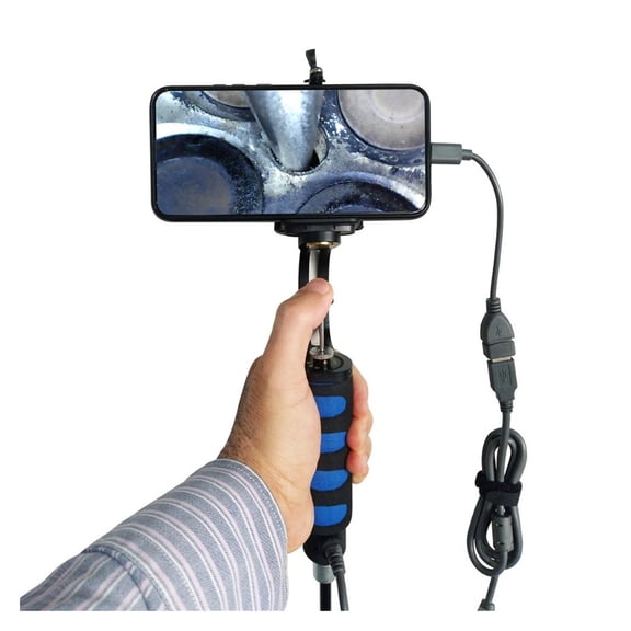 8.5mm 180 Degree Rotatable Industrial Endoscope Camera Control Steering Automotive Pipe Inspection High-definition With Lights ,Stunning Clarity