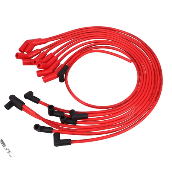 8.5mm Spark Plug Wire Set with 135 Plug Boots for Chevy Big Block - Red