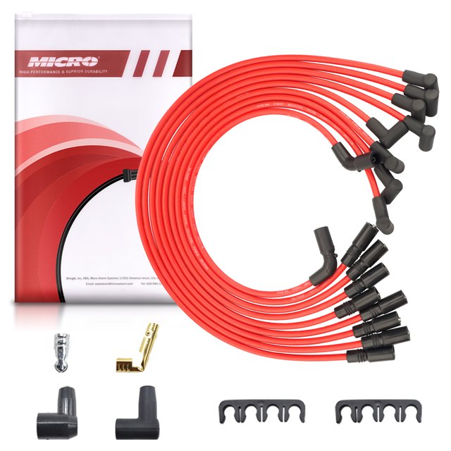 8.5mm Spark Plugs Wires Set Compatible with GMC Sierra 1500 Oldsmobile