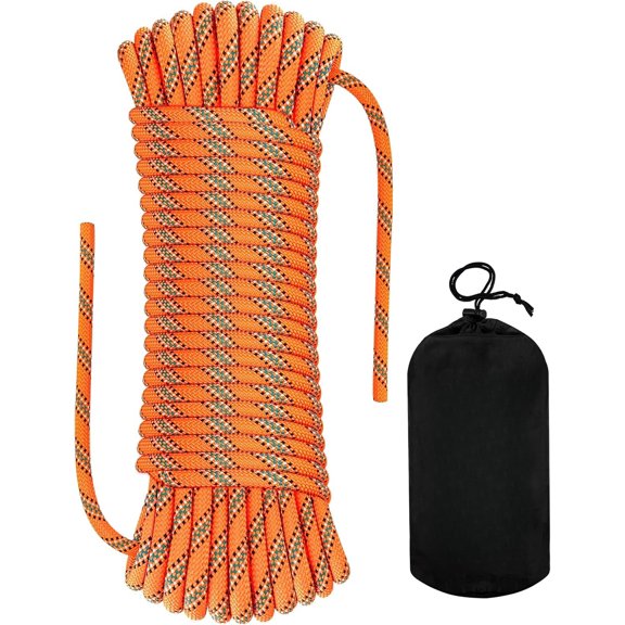 8.5mm Static Climbing Rope, Outdoor Rock Climbing Ropes, Heavy Duty Rappelling Rope for Fire Rescue, Escape, 10M(32Ft) 20M(64Ft) 30M(96Ft) Ice Climbing Equipment & Parachute Accessories