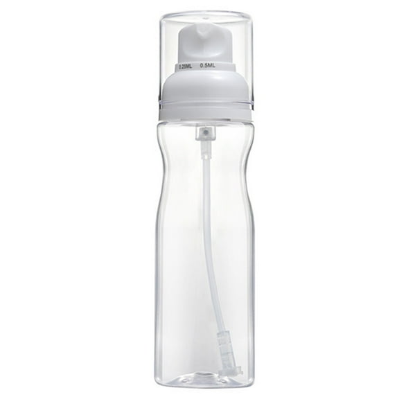 8.5oz Glass Olive Oil Sprayer for Cooking with Stickers,2 in 1 Oil Dispenser for Kitchen Gadgets,Food Grade Premium Spray Bottle with Portion Control for Salad,Frying,BBQ(Clear2,2.12x2.12x7.79")