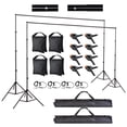 thumbnail image 1 of 8.5x10Ft Photography Background Backdrop Support Stand Kit Video Shooting 2 Pack, 1 of 10