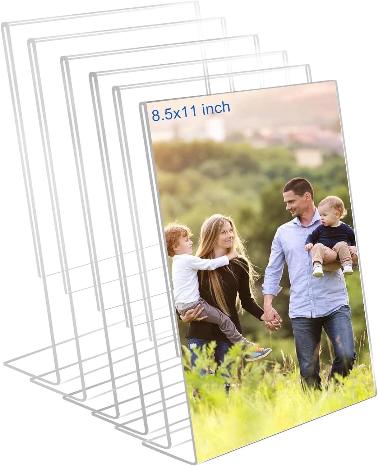 8.5x11 Acrylic Picture Frames, Set Of 6 Clear Acrylic Frameless ...