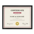 thumbnail image 1 of 8.5x11 Black Document Certificate Frame, 1 Pack, 1 of 7