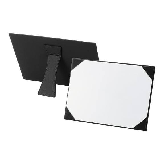 8.5x11 Certificate Holder with Stand, Single-Sided Document Holders Horizontal for Award Diploma Graduation Achievement Business License, Black
