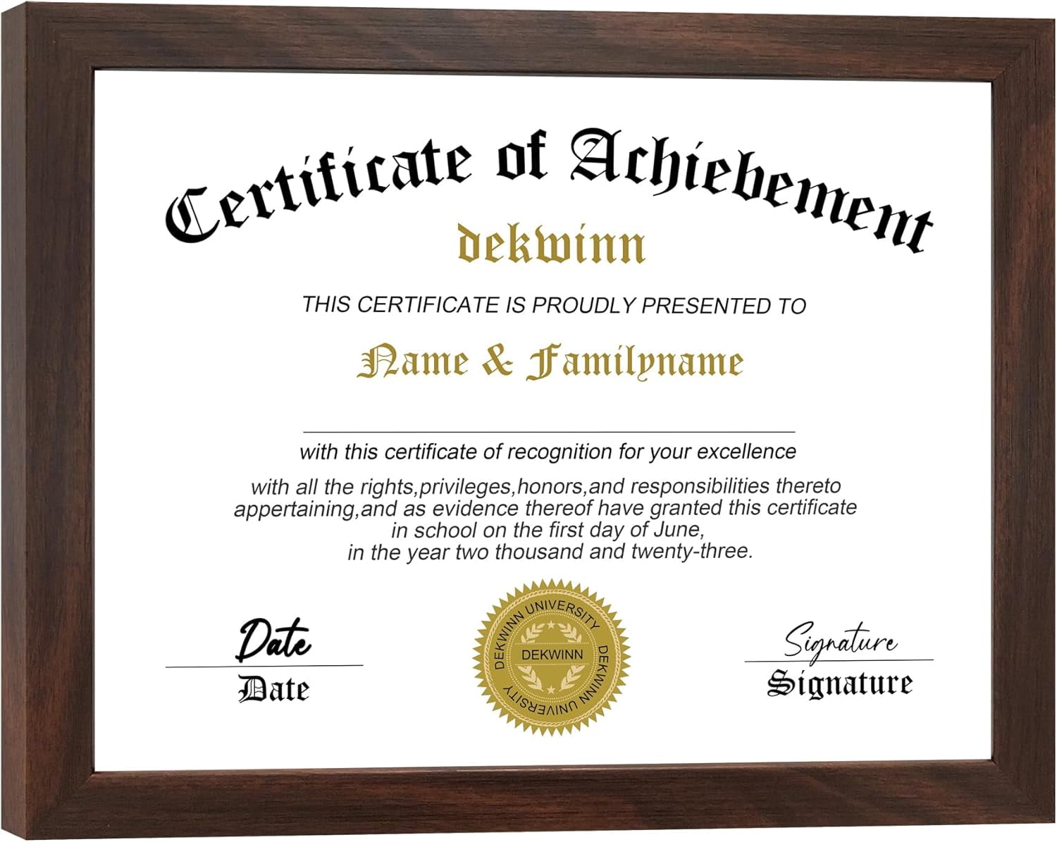 8.5x11 Diploma Frame,1 Pack Certificate Document Frame with High ...