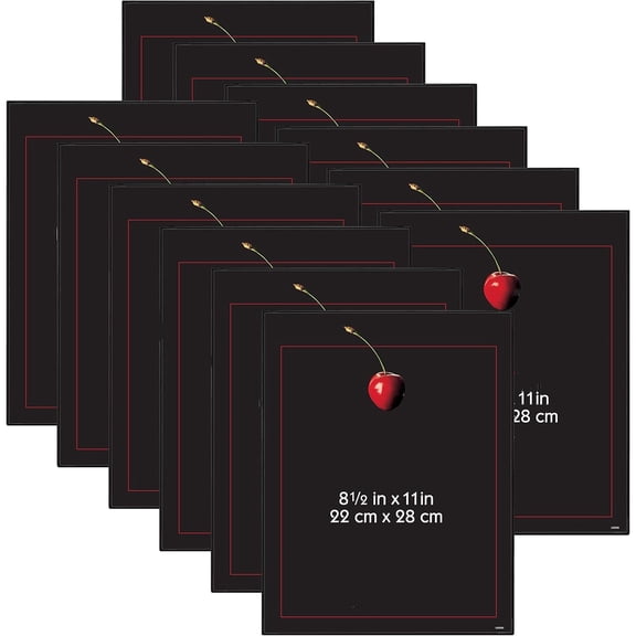 8.5x11 Diploma Frame, Black Picture Frame Wall Hanging or Tabletop Easel for Documents, Awards & Certificates