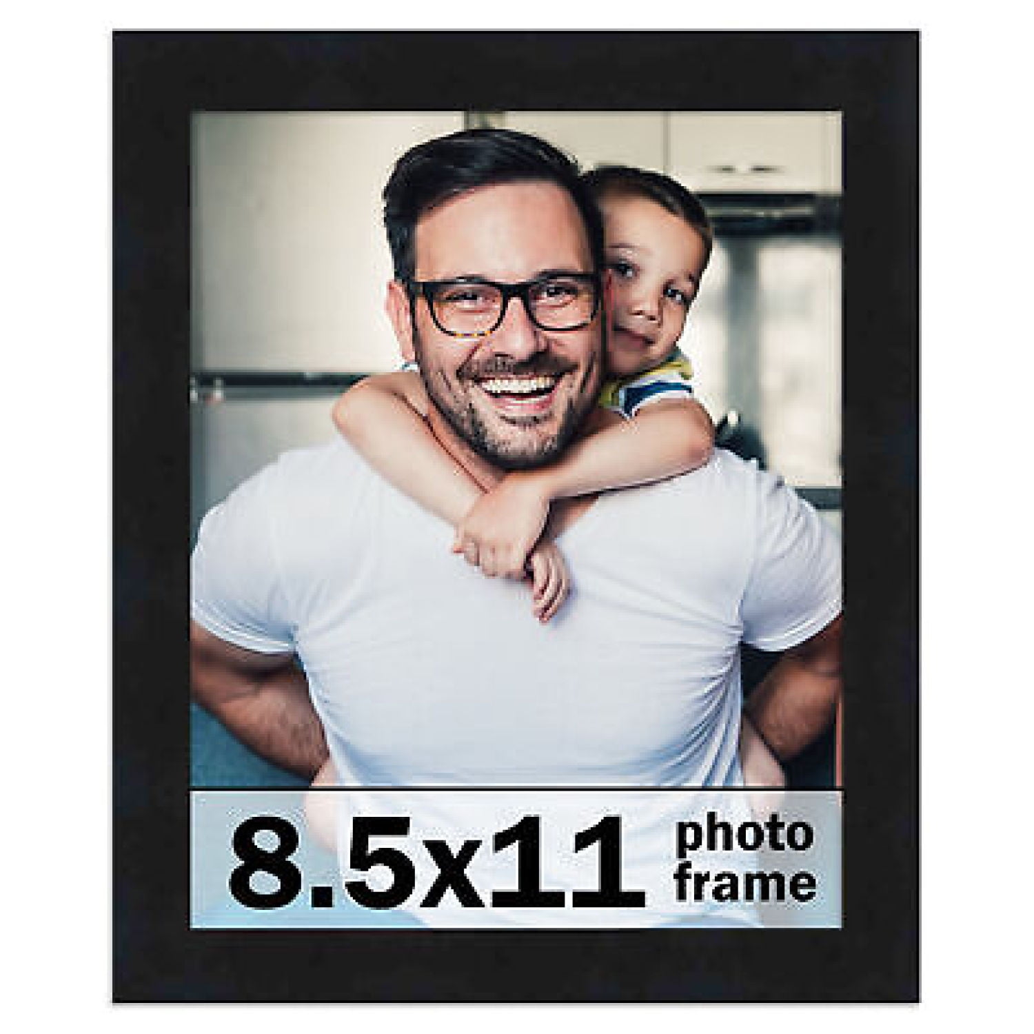 8.5x11 Frame Black Picture Frame Photo Frame UV Wood Certificate Frame