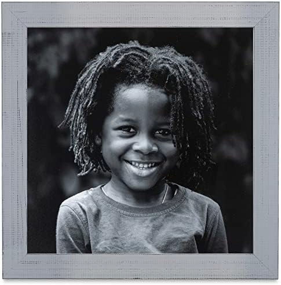 8.5x11 Inch Gray Picture , This 1.5 Inch Wood is Grey Comes with Foam