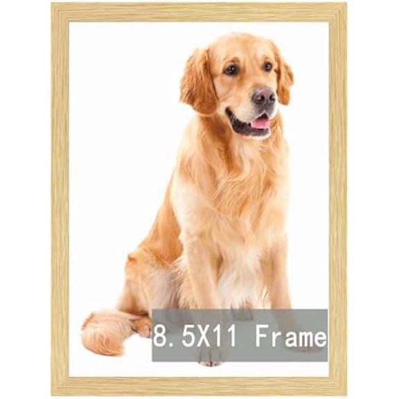 8.5x11 Picture Frame,Document Frame Certificate Frames Display Diplomas 8.5x11 Inch Standard Paper Frame with Stand Oak Frame Wall and Tabletop Display Oak