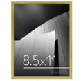 8.5x11 Picture Frame in Gold Sleek Thin Border Photo Frame with