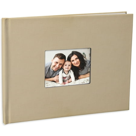 8.5x11 Same Day Taupe Linen Cover Double-Sided Photo Book