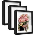 thumbnail image 1 of 8.5x11 Shadow Box Frame Display Case with Letter Stickers, 3D Picture Frame, Display Case Box for Memorabilia, Baby Items, Wedding Memories, Crafts, Tickets and Photos (3Pcs-Black, 8.5x11), 1 of 6