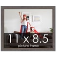 thumbnail image 1 of 8.5x11 Textured Grey Picture Frame - UV Acrylic, Foam Board Backing, Hanging Hardware, 1 of 8
