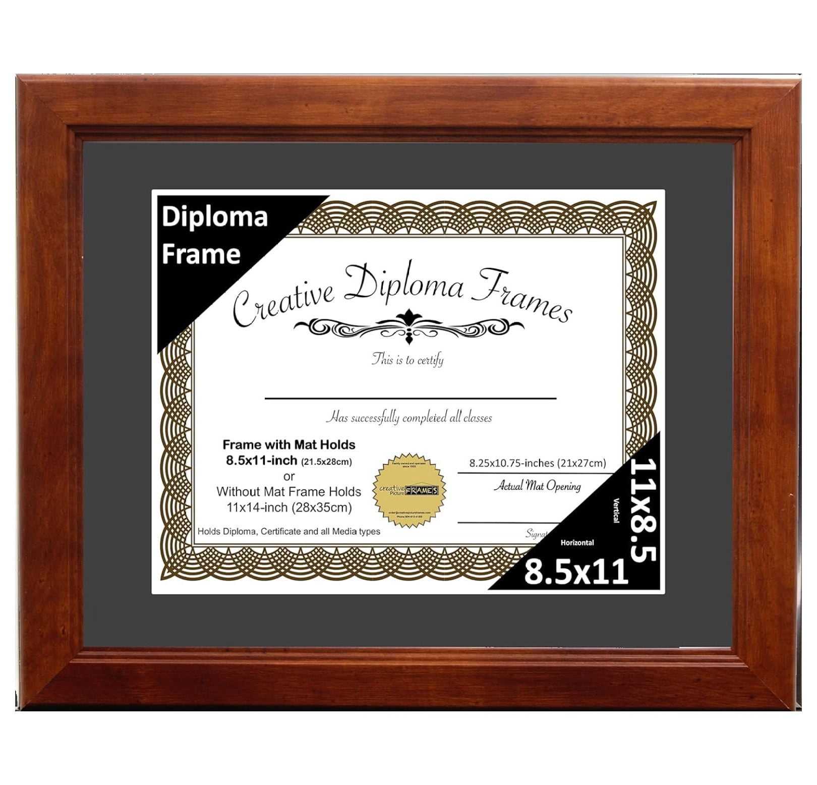 Extraordinary 85 X 11 Diploma Frame Images