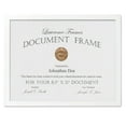 8.5x11 White Wood Certificate Picture Frame Gallery Collection