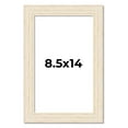 thumbnail image 1 of 8.5x14 Frame White Real Wood Picture Frame Width 1.5 inches | Interior Frame Depth 0.5 inches |, 1 of 8