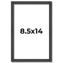8.5x14 Rustic Brown Real Wood Picture Frame Width 0.75 inches | Interior Frame Depth 0.5 inches |